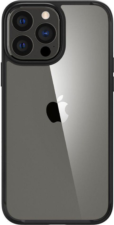 Kapak telefoni Spigen Ultra Hybrid për iPhone 13 Pro Max, mbrojtje TPU dhe polikarbonat, ngjyrë e zezë mat