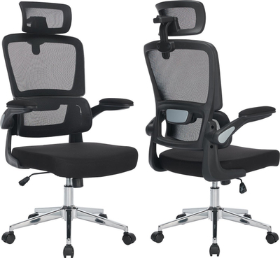 Karrige zyre Mozos ERGO K, ergonomike, e rregullueshme, e zezë