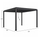 Pergolë alumini Domecil HM6611.01, lamele rrotulluese, 300x300x240 cm, e zezë