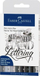 Set stilolapsa Faber-Castell Pitt Artist, 9 copë, hand lettering, shumëngjyrësh