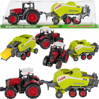 Set lodër traktor me presë MEGA CREATIVE, mekanizëm tërheqje, 22x14x13cm, jeshile e kuqe