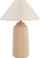 Lampë tavoline NURIA Ceramic Sand, qeramike, abazhur liri, bezhë