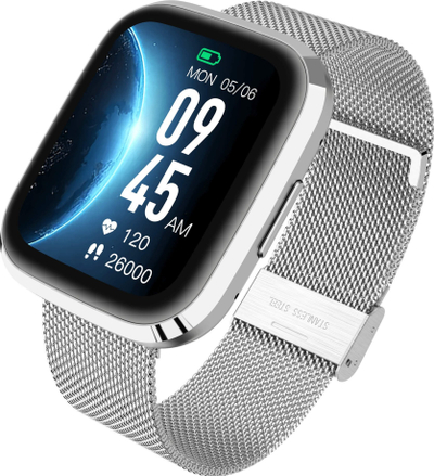 Smartwatch Garett GRC Style, ekran 1.72\", çelik, argjend