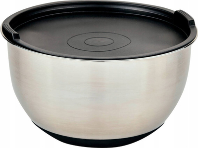 Enë përzierëse Kesper Bowl, çelik inox, me kapak, argjendtë