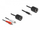 Set adapter audio Delock 87859, RJ45 në 3.5mm dhe RCA, i zi