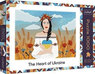 Puzzle Trefl The Heart of Ukraine, 1000 copa, 68x48 cm, shumëngjyrësh