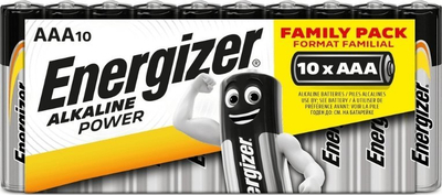 Bateri alkaline Energizer E300171800 AAA, pako me 10 copë