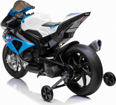 Motocikletë elektrike për kalamaj BMW HP4, 12V, rrota EVA, blu