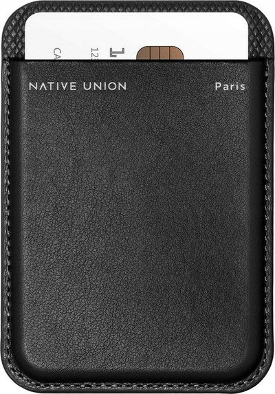 Portofol për kartela Native Union RE Classic Card Wallet, për 3 kartela, MagSafe, i zi