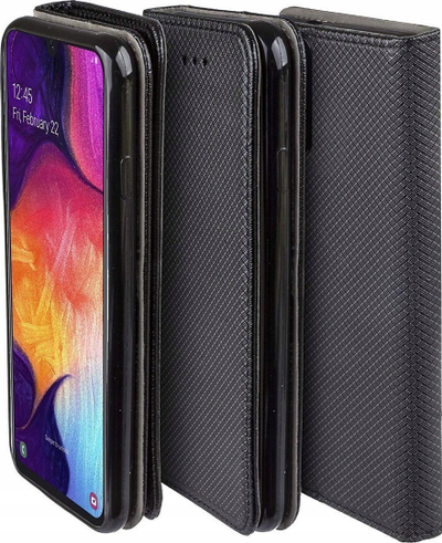Këllëf libri Smart Case për Nokia X30, me stand, me xhep karte, i zi
