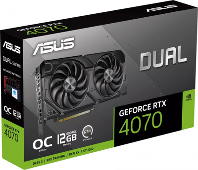 Kartelë grafike Asus Dual GeForce RTX 4070 EVO OC 12GB GDDR6X