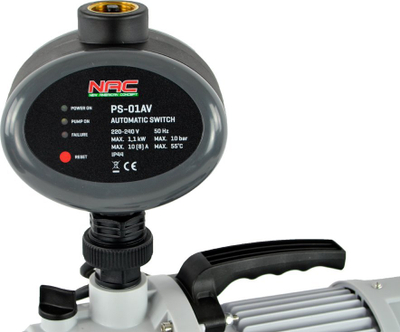 Pompë uji për kopsht NAC GPE100-A-L, 1000W, 4500 l/orë, gri