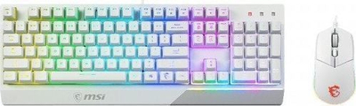 Set tastierë + maus MSI Vigor GK30, të bardhë
