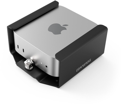 Mbajtëse sigurie për Mac mini M4 2024, alumin, me bravë, argjendtë