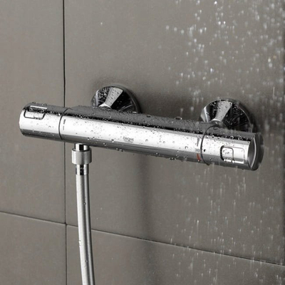 Set dushi Grohe Precision Start 34597000, bateri termostatike, montim n’mur, krom