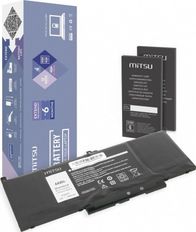Bateri laptopi Mitsu F3YGT për Dell Latitude 7390 7490, 5800mAh, 44Wh, e zezë
