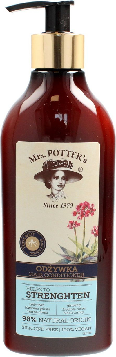 Балсам за коса Forte Sweden Mrs Potter’s Triple Root, за тенка коса, за зајакнување, 390 ml