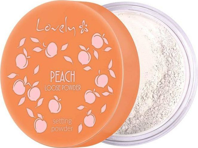 Pudër fiksuese Lovely Peach Setting Powder, efekt mat, për fytyrën