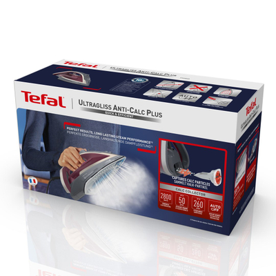 Hekur për hekurosje Tefal TexStyle 5, 2800W, i hirtë/ vjollcë