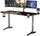 Tavolinë gaming Ultradesk Frag XXL, 160x75cm, mouse pad XXL, e zezë me të artë