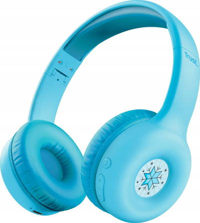 Kufje pa tela Trust NOUNA Kids, për fëmijë, Bluetooth, blu