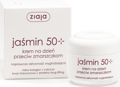 Krem ditore fytyre Ziaja Jasmin 50+, SPF6, 50 ml, e bardhë