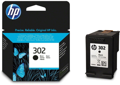 Ngjyrë për printer HP F6U66AE, e zezë, nr.302