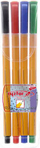 Set stilolapsash Rystor Fine Liner 403-220, majë 0.4 mm, 4 copë, shumëngjyrësh
