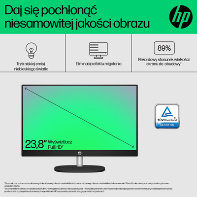 Kompjuter All-in-One HP 24-cr0015nw, i3-N300, 23.8" FHD, 8GB/256GB, i bardhë