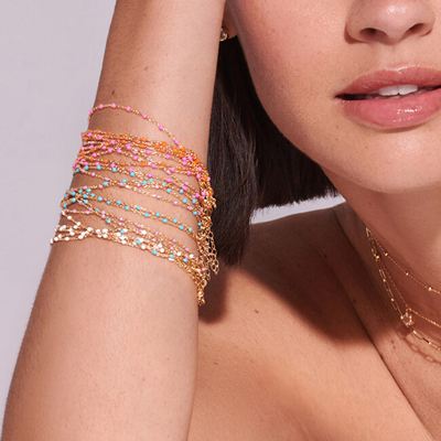 Byzylyk për femra Hot Diamonds, i artë