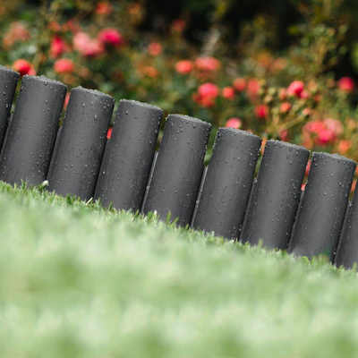 Palisadë kopshti VILDE Garden, 2.5 m, kufi lëndine edhe rabati, ngjyrë grafit
