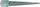 Bazë shtylle për tokë Topex 101x750x2 mm, metal, argjendtë