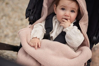 Footmuff per karroce/maxikoze Grain Knit Wild Rose
