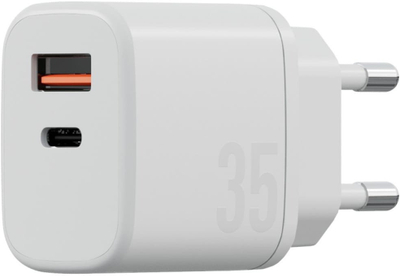 Karikues muri Energea Bazic Goport Velox Kit, 35W GaN, 1xUSB C 1xUSB A, i bardhë