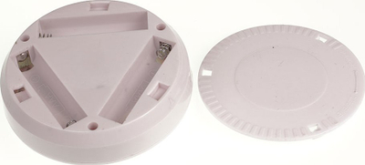 Lampë baze LED Rum-Lux LBS-02, me sensor lëvizjeje, me sensor muzgu, e bardhë