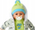 Kukull bebe Adar Baby Doll 567832, 45cm, me tinguj dhe këndim, rroba blu rozë