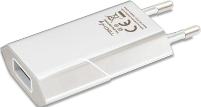 Kokë për karikues Techly 1x USB-A 1A, e bardhë