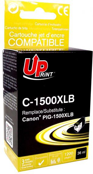 Kartushë boje UPrint 1500XL, 36ml, për Canon PGI, e zezë