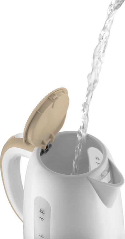 Ibrik elektrik Concept Solution RK2331, 1.7L, 2200W, i bardhë-bezhë