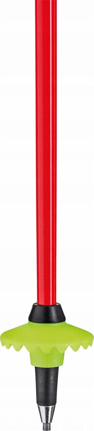 Bastun ski Leki Venom SL 3D, 120 cm, garë slalom, i kuq e zi neon