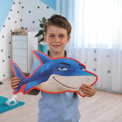 Puzzle shkumë Puedo Mega Foam, pjesë të mëdha, edukativ për fëmijë, shumëngjyrësh