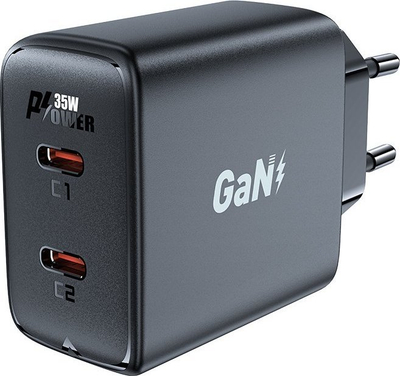 Karikues muri Acefast A49, 35W GaN, 2x USB C, i zi