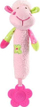 Lodër me zile dhe unazë për kafshim BabyOno Sweet Lambie, për beba, shumëngjyrëshe