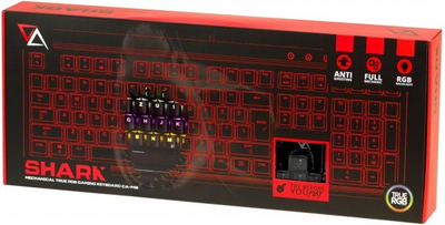 Tastierë CA Shark CA-1418 - USB, e zezë