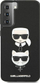 Kapak telefoni Karl Lagerfeld Saffiano K&amp;C Heads, për Samsung Galaxy S21+, back case, i zi