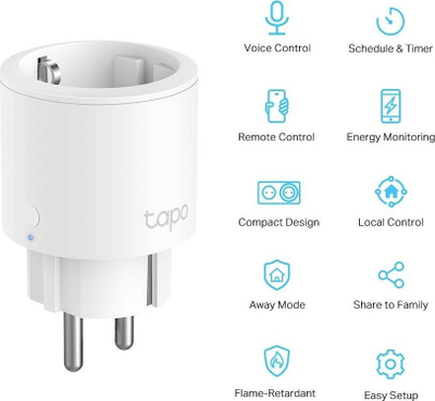 Prizë e zgjuar TP-Link Tapo P115, WiFi, matje energjie, e bardhë