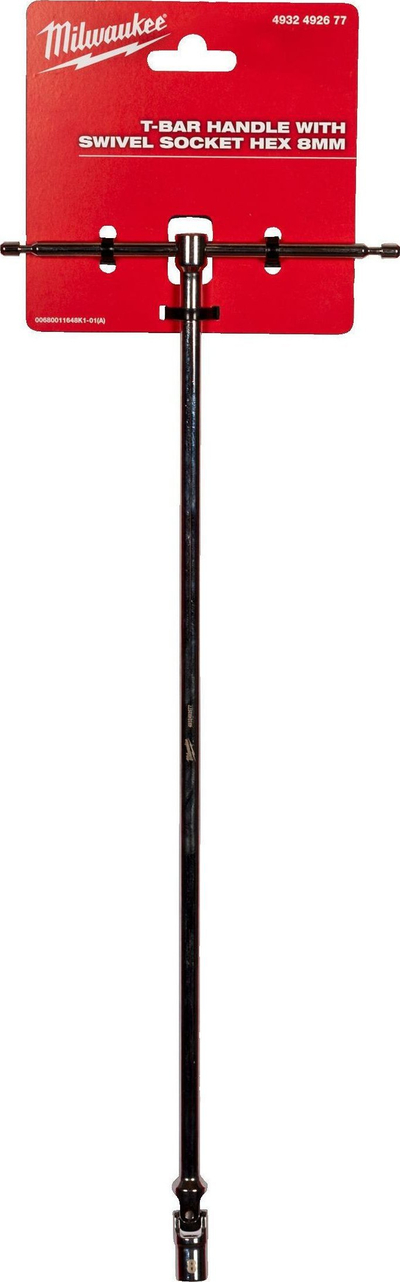 Dorezë T Milwaukee 4932492677, kokë që rrotullohet Hex 8mm