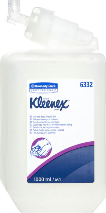 Xhel dushi Kleenex Kimcare General 6332, 1000ml, për trup dhe flokë, i bardhë