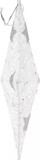 Dekor Krishtlindjesh, yll i bardhë BN R2313/8, 20cm, me xixa