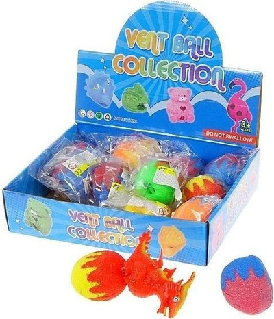 Lodër antistres Adar Squishy dinosaurus në vezë, dino në vezë, ngjyra t’miksuara